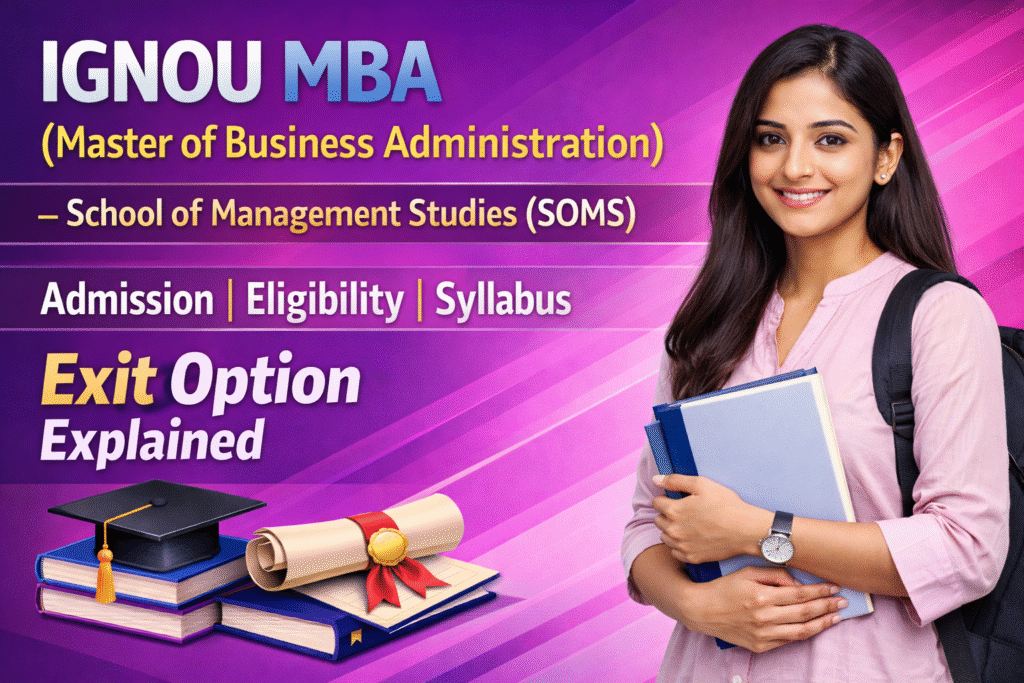 IGNOU MBA Course 2026