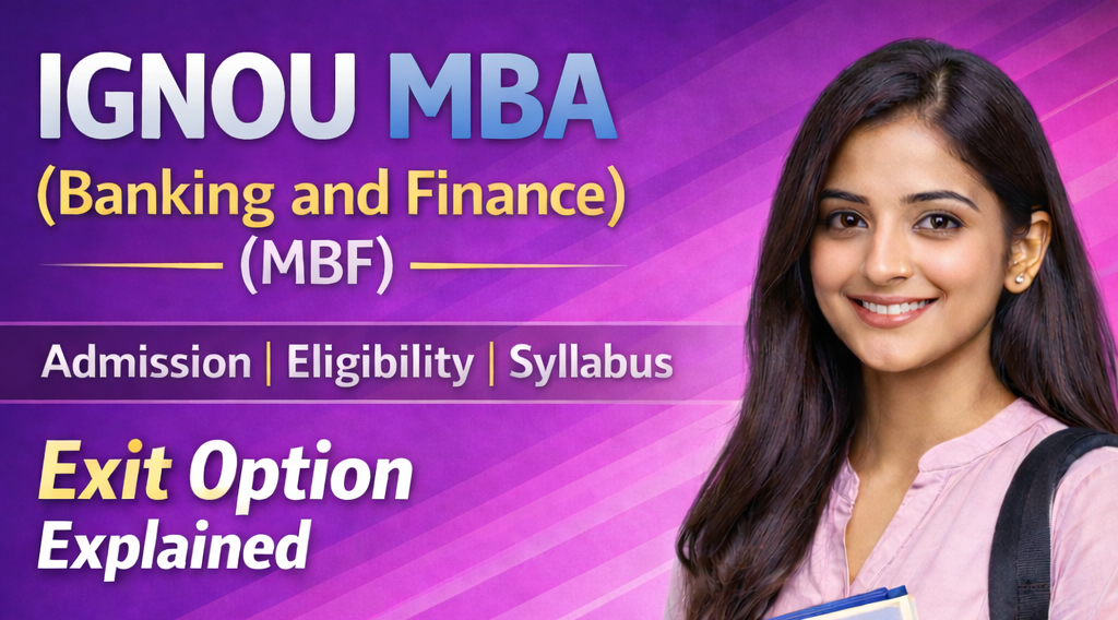 IGNOU MBA Banking and Finance (MBF) – Complete Guide 2026